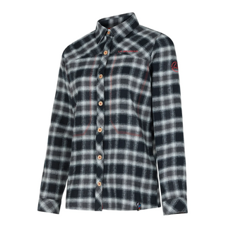 LA SPORTIVA RAMBLER FLANNEL SHIRT CAMICIA DONNA IN FLANELLA PER ARRAMPICATA E TEMPO LIBERO - COLORE: BLACK/CHERRY TOMATO