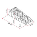 FIAMMA KIT LEVEL UP JUMBO COPPIA DI CUNEI PORTATA MASSIMA 8T CON BORSA PORTA CUNEI LEVEL BAG INCLUSA