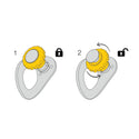 PETZL COEUR PULSE 12 mm Ancoraggio amovibile con funzione di bloccaggio