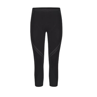 MONTURA SEAMLESS MEDIUM 3/4 PANTALONE INTIMO 3/4 PRIMO STRATO TRASPIRANTE DA MEZZA STAGIONE- COLORE: NERO