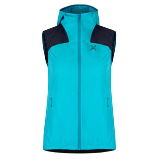 Compra turquoise-graphite-blue MONTURA RISE HOODED VEST WOMAN DISPONIBILE IN VARI COLORI