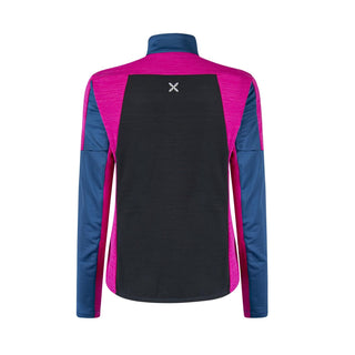 MONTURA ROCK ROSE MAGLIA WOMAN SECONDO STRATO TECNICO TRASPIRANTE - COLORE: DEEP BLUE/INTENSE VIOLET
