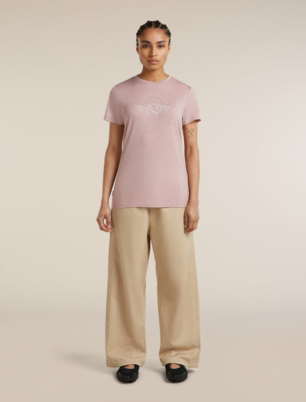 ICEBREAKER 150 TECH LITE SUNRISE SUMMIT DONNA T-SHIRT TECNICA 100% LANA MERINO