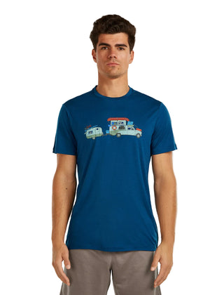 ICEBREAKER 150 TECH LITE TRANSPORTAGE UOMO T-SHIRT LEGGERA 100% LANA MERINO