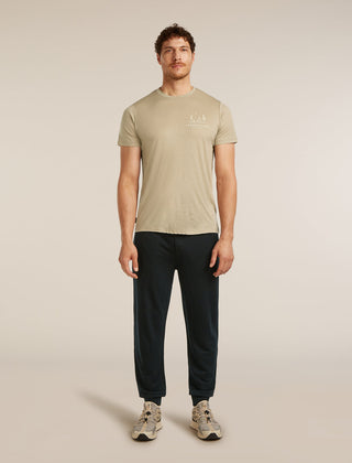 ICEBREAKER 150 TECH LITE PEACEFUL PASS UOMO T-SHIRT LEGGERA 100% LANA MERINO