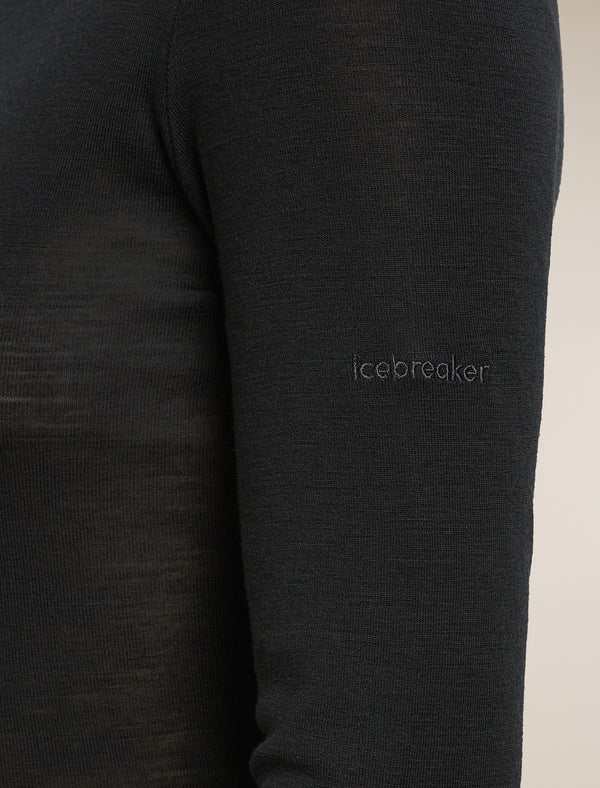 ICEBREAKER EVERYDAY LS CREWE DONNA MAGLIA INTIMA TERMICA IN 100% LANA MERINO