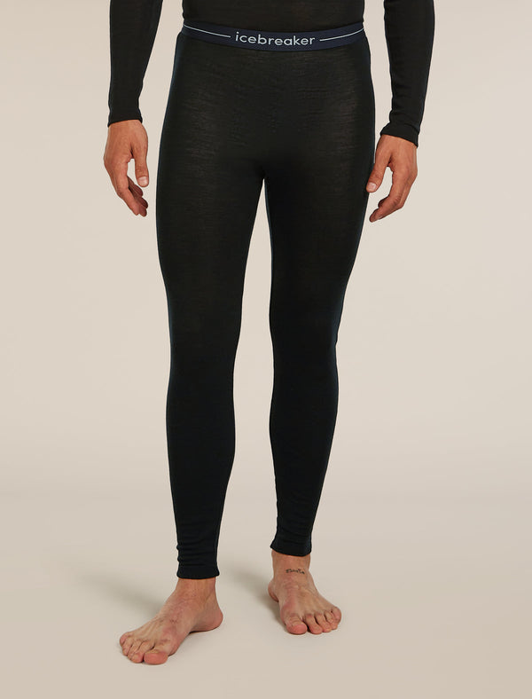 ICEBREAKER EVERYDAY LEGGINS UOMO PANTALONE INTIMO TERMICO IN 100% LANA MERINO