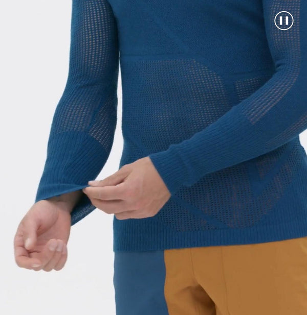 ORTOVOX MAGLIA INTIMA 99% MERINO THERMOVENT LS UOMO