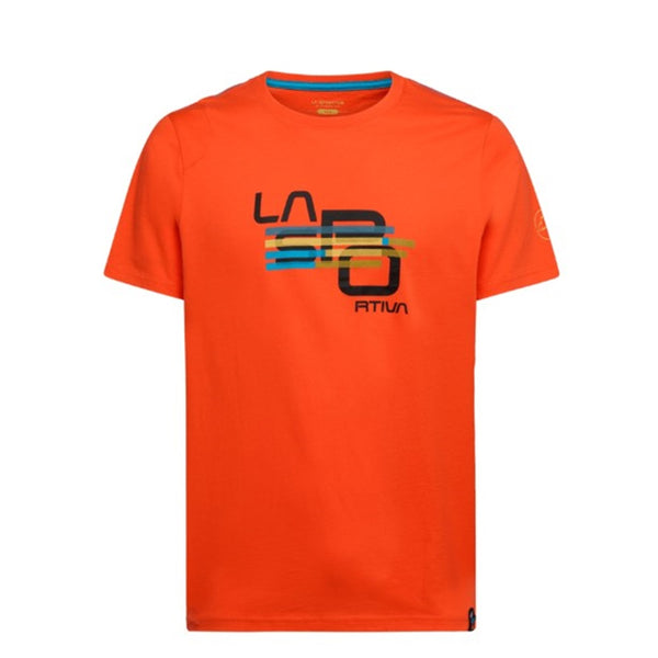 LA SPORTIVA STRIPE CUBE COMODA T-SHIRT UOMO IN COTONE IDEALE PER TEMPO LIBERO E ARRAMPICATA - PROMO -30%! - DISPONIBILE IN 3 COLORI