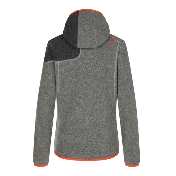 LA SPORTIVA IRIDE HOODY SECONDO STRATO DONNA TERMICO MISTO LANA Colore Cloud/Cherry Tomato
