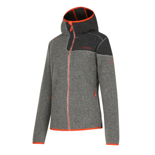 LA SPORTIVA IRIDE HOODY SECONDO STRATO DONNA TERMICO MISTO LANA Colore Cloud/Cherry Tomato