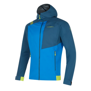 LA SPORTIVA MACNAS SOFTSHELL JKT GIACCA UOMO ANTIVENTO E TRASPIRANTE PER SCIALPINISMO E TREKKING - COLORE: ELECTIC BLUE/STORM BLUE