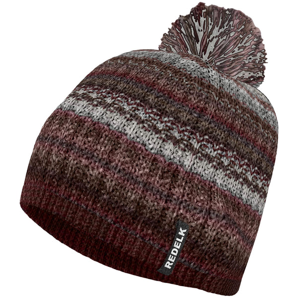 REDELK LEITA BERRETTO IN MISTO LANA MERINO CON PON PON - DISPONIBILE IN VARI COLORI