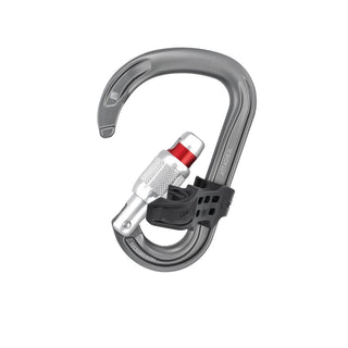 PETZL ATTACHE BAR Moschettone unidirezionale con ghiera a vite e forma a pera