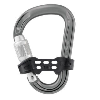 PETZL ATTACHE BAR Moschettone unidirezionale con ghiera a vite e forma a pera