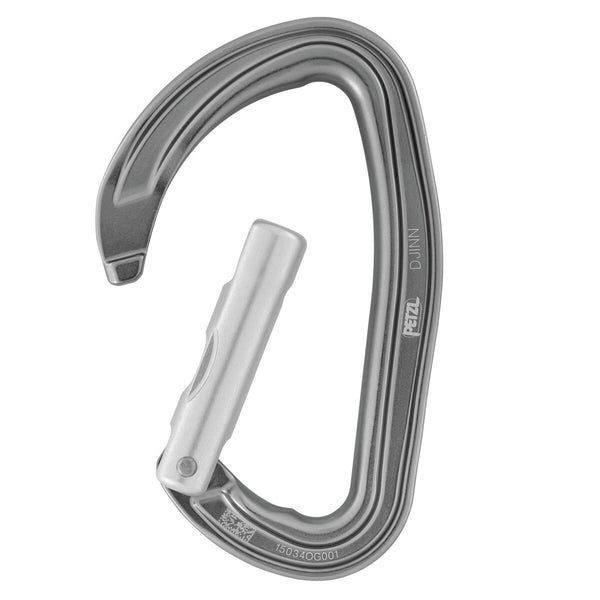PETZL DJINN Moschettone a leva curva robusto per l’arrampicata in falesia - Disponibile in 2 versioni