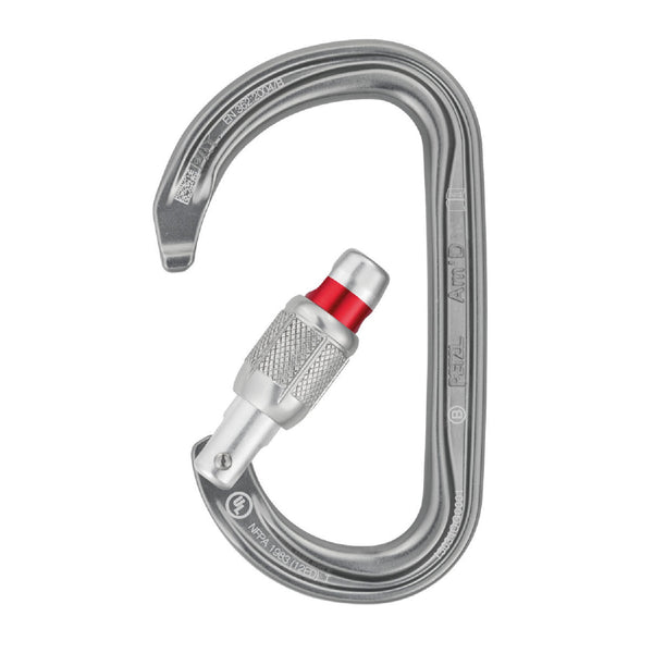 PETZL AM'D TWIST LOCK MOSCHETTONE CON GHIERA FORMA A D