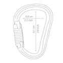 PETZL WILLIAM TRIACT-LOCK Moschettone asimmetrico leggero di grande capacità - Disponibile in 3 colori