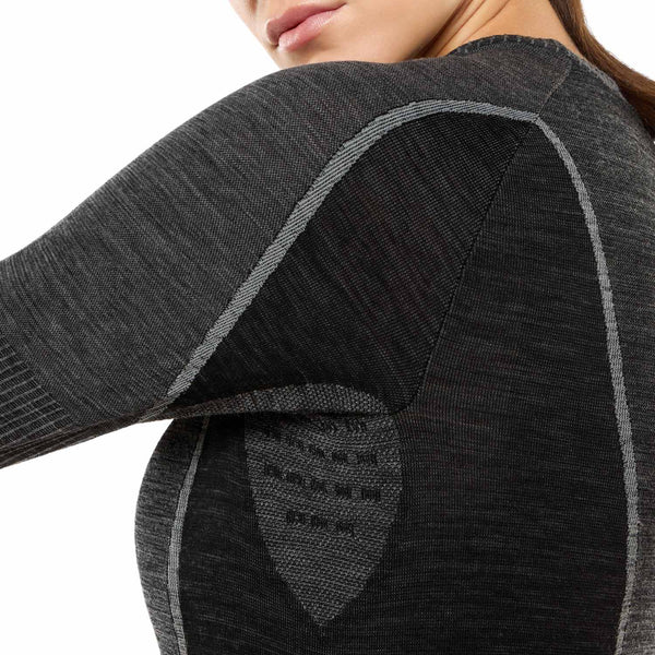 LA SPORTIVA WOOL70 TECH LONGSLEEVE W MAGLIA INTIMA DONNA 1° STRATO IN LANA MERINO CALDA E TRASPIRANTE PER ATTIVITA' INVERNALI