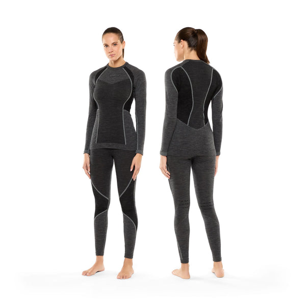 LA SPORTIVA WOOL70 TECH LONGSLEEVE W MAGLIA INTIMA DONNA 1° STRATO IN LANA MERINO CALDA E TRASPIRANTE PER ATTIVITA' INVERNALI