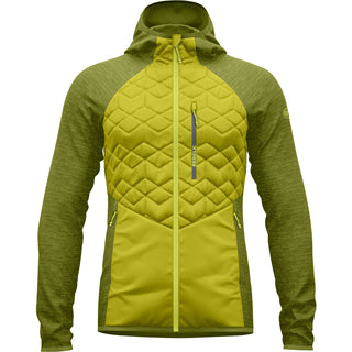 REDELK MIACO PILE UOMO CON CAPPUCCIO E ANTIVENTO FRONTALE COLORE:SULPHUR YELLOW-GREEN