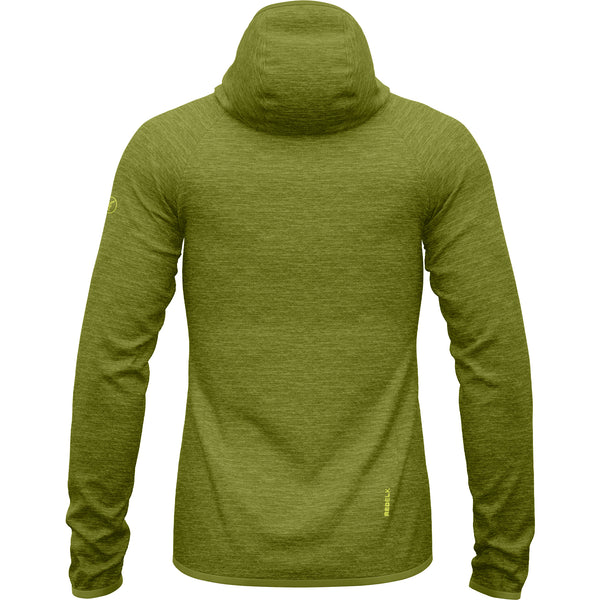 REDELK MIACO PILE UOMO CON CAPPUCCIO E ANTIVENTO FRONTALE COLORE:SULPHUR YELLOW-GREEN