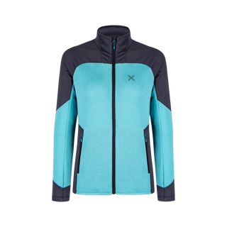 Compra turquoise-graphite-blue MONTURA RISE MAGLIA WOMAN REGULAR FIT - DISPONIBILE IN 3 COLORI