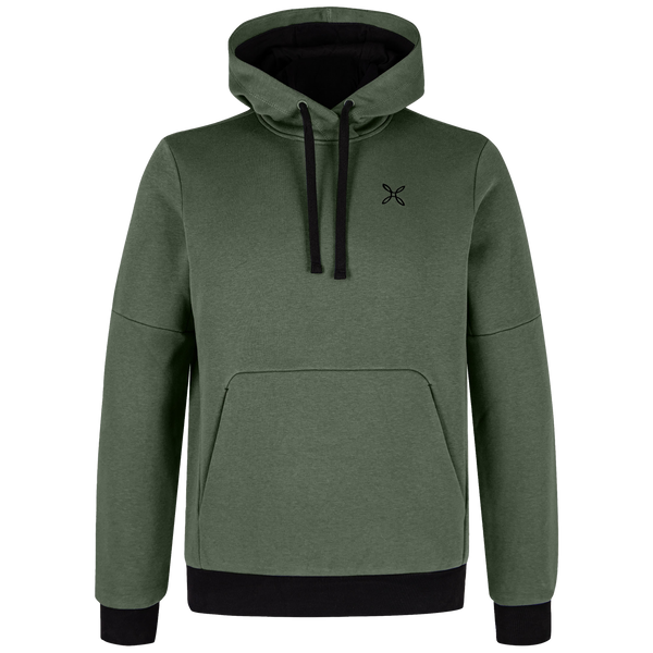 MONTURA LOGO COTTON HOODED SWEATER FELPA UOMO CASUAL IN CALDO COTONE DISPONIBILE IN DUE COLORAZIONI
