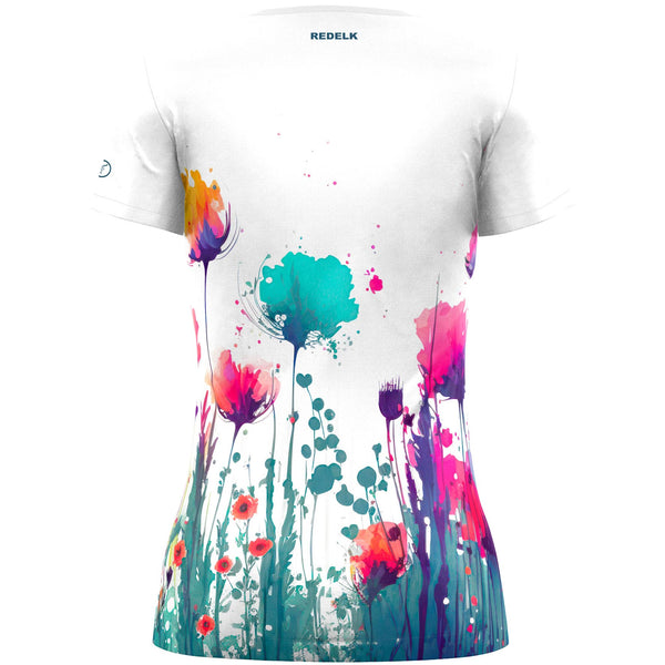 REDELK NIS-FLOWERS T-SHIRT DONNA TECNICA E TRASPIRANTE - NUOVI ARRIVI SS25 - DISPONIBILE IN 3 COLORI