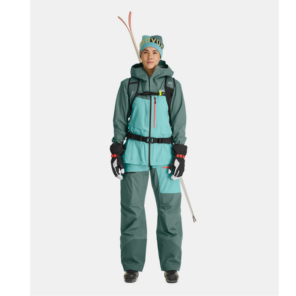 ORTOVOX MERINO FREERIDE 3 FINGER GLOVE W GUANTO ROBUSTO E IMPERMEABILE Colore Black Raven