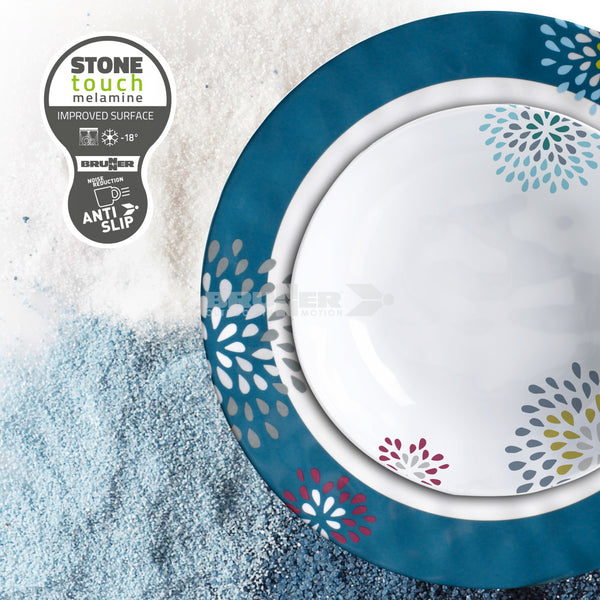 BRUNNER MELAMINA FANTASIA BELFIORE ACQUISTABILE SFUSA O IN KIT 12PZ CON ANTISLIP - IN PROMOZIONE!