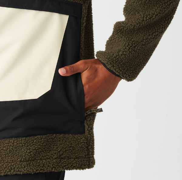 PICTURE PMBTON ZIP HOODIE FELPA SHERPA UOMO