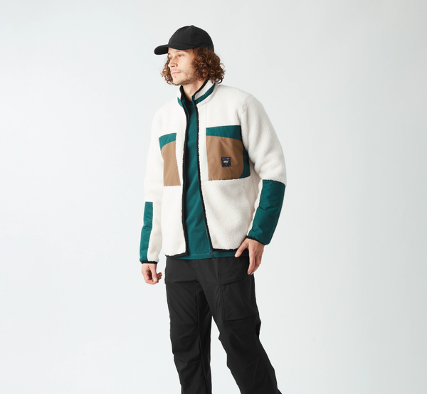 PICTURE PMBTON ZIP FLEECE FELPA SHERPA UOMO