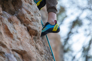 WILDCLIMBING PANTERA 2.0 SCARPETTA D'ARRAMPICATA TECNICA E RIGIDA - COLORE: AZZURRO/GIALLO