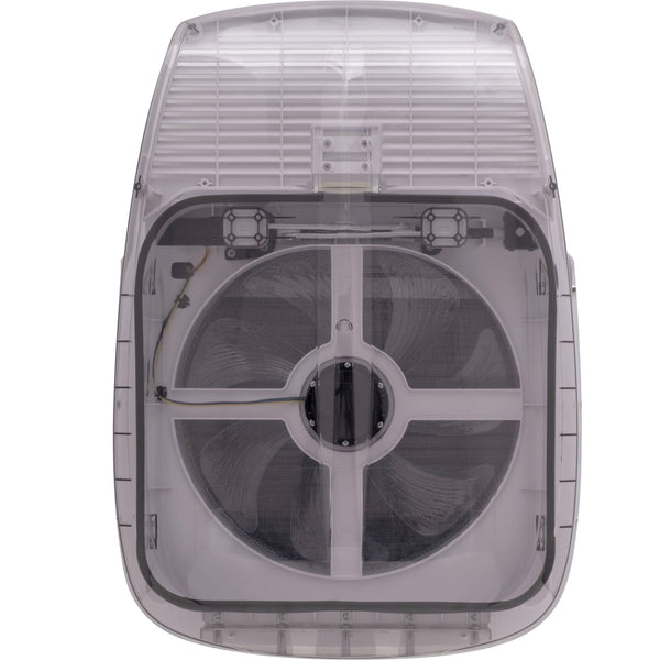 PLUSFAN OBLO' 40X40 CON VENTILATORE E OSCURANTE/ZANZARIERA