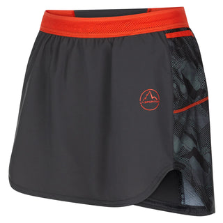 LA SPORTIVA AUSTER SKIRT SHORTS DONNA TECNICI TRASPIRANTI DA ATTIVITA' - COLORE: CARBON/CHERRY TOMATO