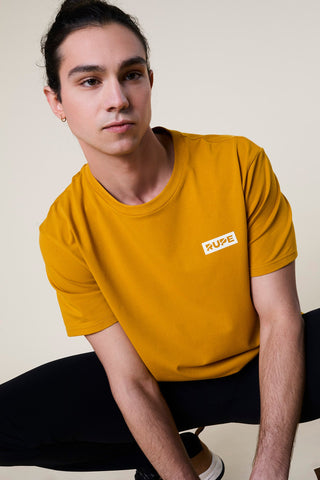 Compra mustard RUPE T-SHIRT UOMO IN COTONE BIOLOGICO - DISPONIBILE IN 2 COLORI