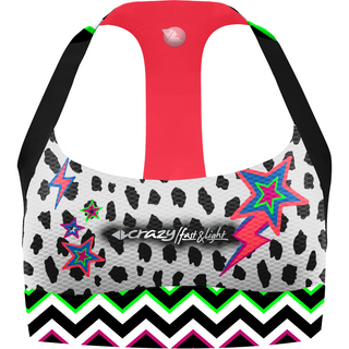 CRAZY BRA LIGHTNING Top sportivo donna Colore Tempest