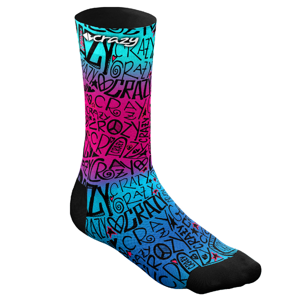 CRAZY SOCKS Moderna calza in microfibra elasticizzata leggera -  COLORI ASSORTITI