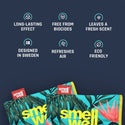 SMELLWELL ACTIVE INSERTI ASSORBENTI ELIMINA ODORI PER CALZATURE - DISPONIBILE IN VARIE FANTASIE