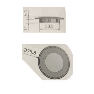 FARETTO FISSO AD INCASSO SPOT MODELLO 2020 12V LED LV34 6LED 200Lm 6500°K COLORE SILVER