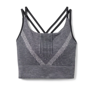 SMARTWOOL INTRAKNIT STRAP TOP TECNICO IN LANA MERINO - BLACK HEATER