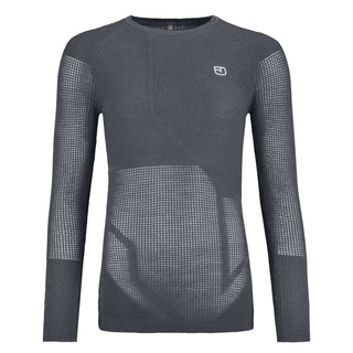 Compra dark-grey-blend ORTOVOX MAGLIA INTIMA 99% MERINO THERMOVENT LS DONNA - PROMO!