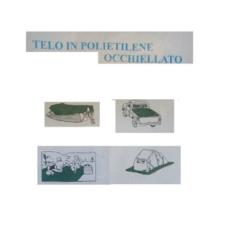 TELO MULTIUSO IN POLIETILENE OCCHIELLATO VARIE MISURE