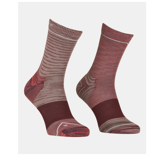 Compra wild-rose ORTOVOX ALPINE MID SOCKS DONNA CALZE TECNICHE IN LANA MERINO - DISPONIBILE IN VARI COLORI