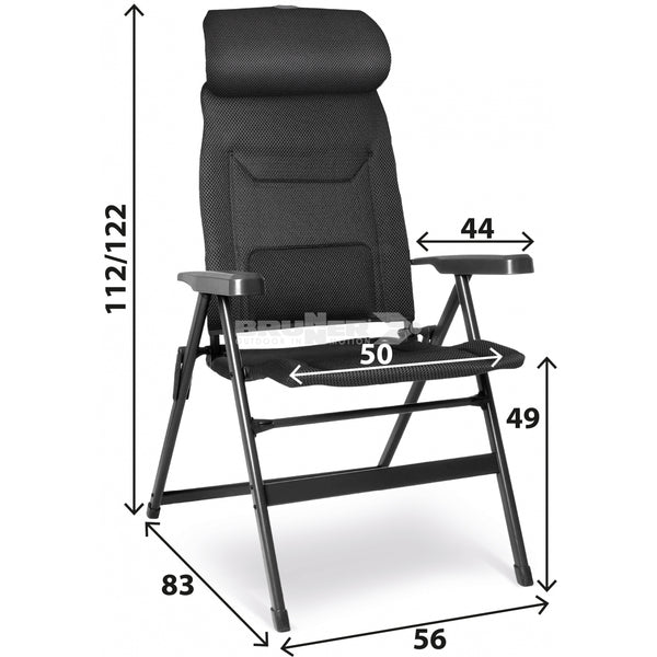BRUNNER ARAVEL VITACHIC H2L SEDIA RECLINABILE CON POGGIATESTA REGOLABILE IN ALTEZZA - DISPONIBILE IN 2 COLORI