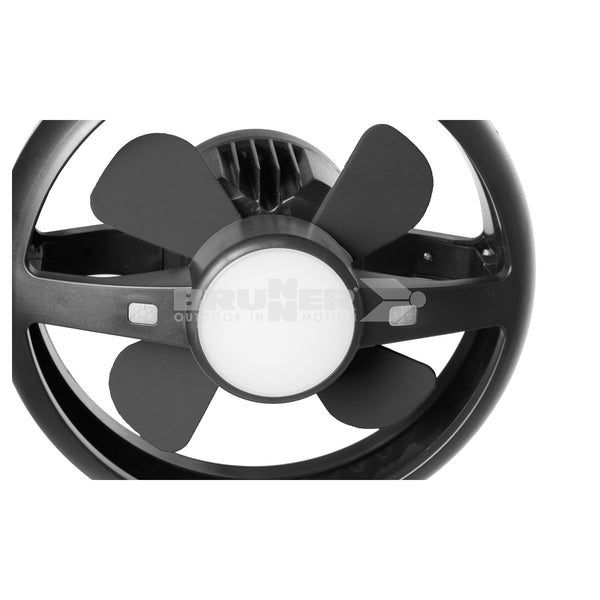 BRUNNER ATMO RG LAMPADA/VENTILATORE RICARICABILE CON LUCE A LED