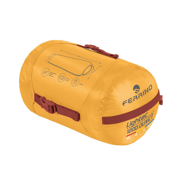 FERRINO LIGHTEC 1200 DUVET SACCO A PELO IN PIUMA TEMPERATURA COMFORT -3°C