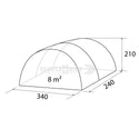 BRUNNER BEYOND Veranda indipendente per veicoli resistente e impermeabile - 240 x 340 x H210 cm