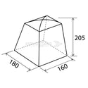 BRUNNER CABINA MAXI NG PRATICA TENDA/CABINA IDEALE PER CAMPEGGIO